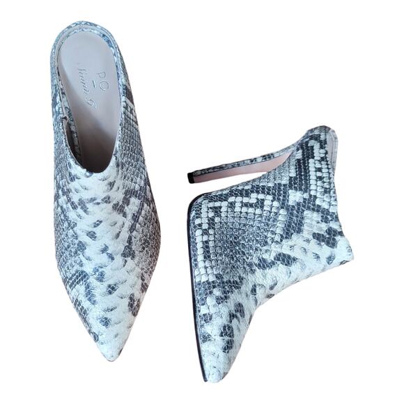 Saint GSaint G‎ Grey Python Textured Leather Pumps for Women - Picture 2 of 8